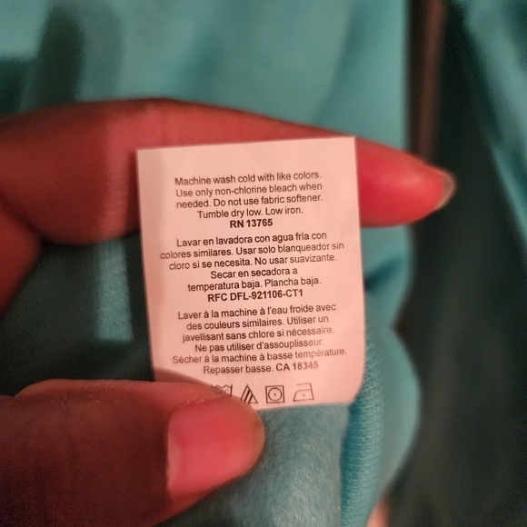 Bundle of 3-Fruit of the Loom Crew Scuba Blue Sweatshirt Womens Size 2XL NWT - Picture 5 of 11